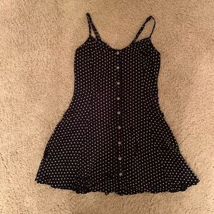 American Eagle black/White Polka dot sundress